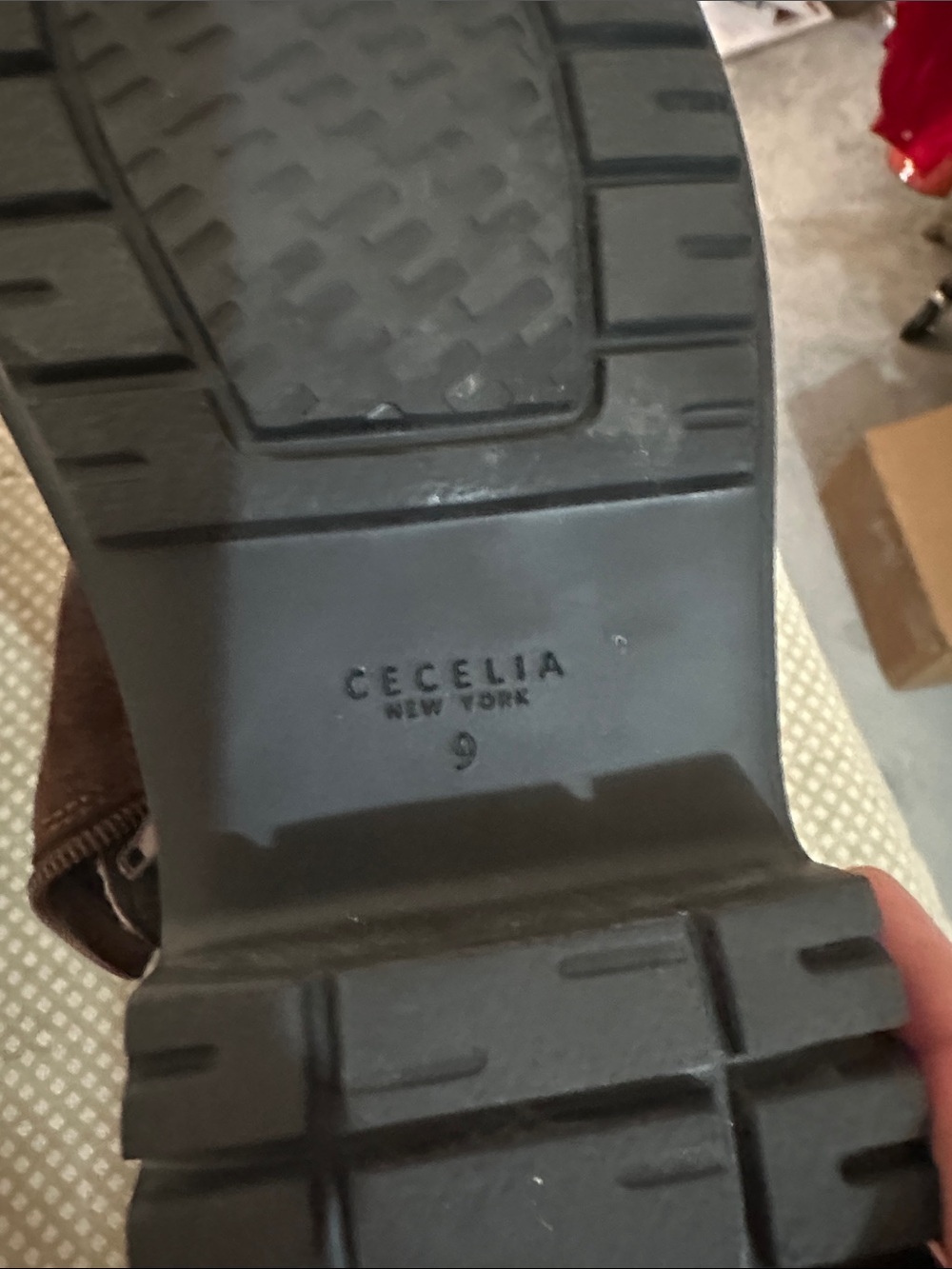 CECILIA NEW YORK Brown and Black Lace-Up High-Top Boots - Picture 2 of 7